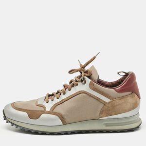 Alfred Dunhill Multicolor Leather And Mesh Radial Runner Sneakers Size 46